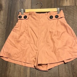 💛Peachy orange dressy shorts🧡
